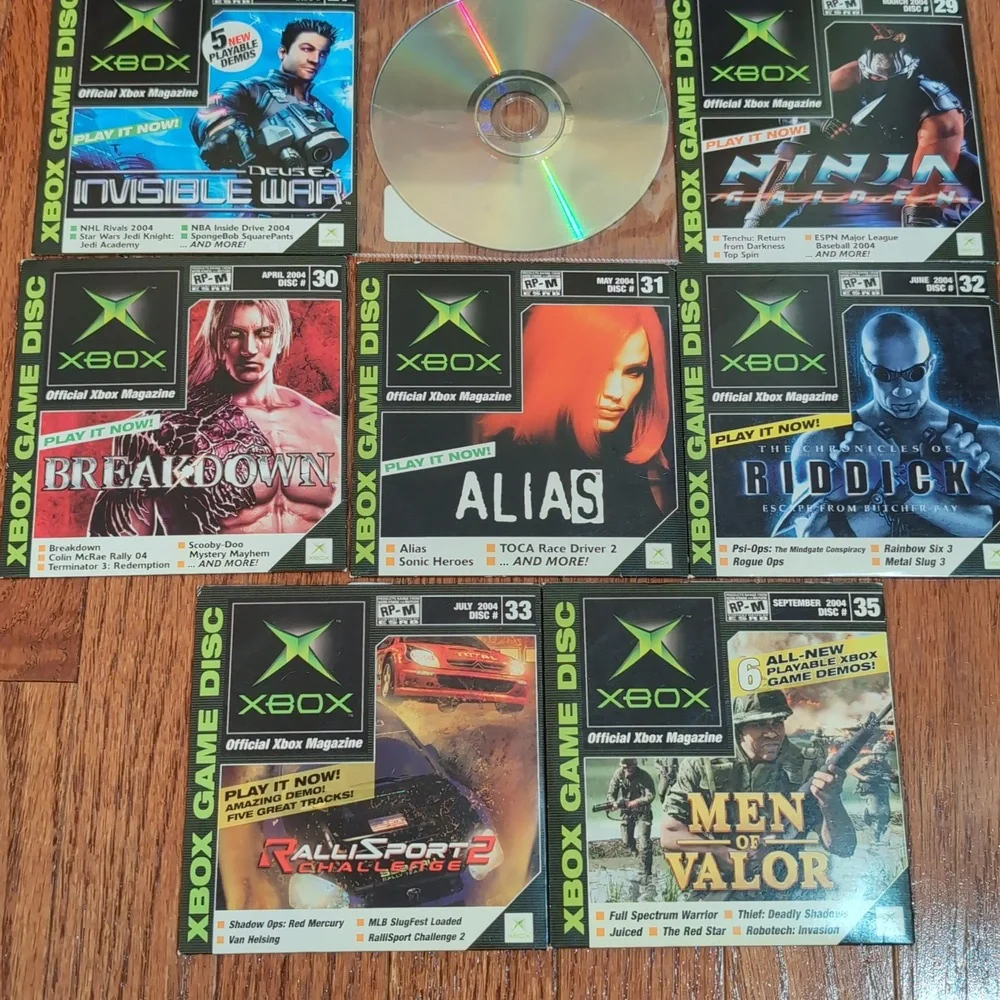 Xbox Demo Discs Offical Xbox Magazine Issues 19 20 26 27 28 29 30 31 32 33 35